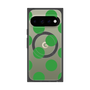 プレミアムスクエアケース with Pixelsnap［ シンプルドット - Green ］