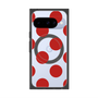 プレミアムスクエアケース with Pixelsnap［ シンプルドット - Red ］