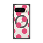 プレミアムスクエアケース with Pixelsnap［ シンプルドット - Pink ］