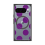 プレミアムスクエアケース with Pixelsnap［ シンプルドット - Purple ］