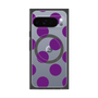 プレミアムスクエアケース with Pixelsnap［ シンプルドット - Purple ］
