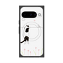 プレミアムスクエアケース with Pixelsnap［ 夢中に覗く三毛ねこ ］