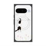 プレミアムスクエアケース with Pixelsnap［ 夢中に覗く三毛ねこ ］