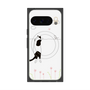 プレミアムスクエアケース with Pixelsnap［ 夢中に覗く三毛ねこ ］