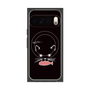 プレミアムスクエアケース with Pixelsnap［ 食いしん坊なねこ - Black ］