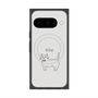 プレミアムスクエアケース with Pixelsnap［ 蝶ネクタイねこ - White ］