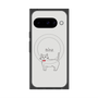 プレミアムスクエアケース with Pixelsnap［ 蝶ネクタイねこ - White ］