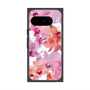 プレミアムスクエアケース with Pixelsnap［ アートフラワー・オーキッド ］