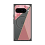 プレミアムスクエアケース with Pixelsnap［ マーブルトライアングルパレット - Pink ］