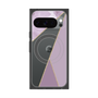 プレミアムスクエアケース with Pixelsnap［ マーブルトライアングルパレット - Purple ］