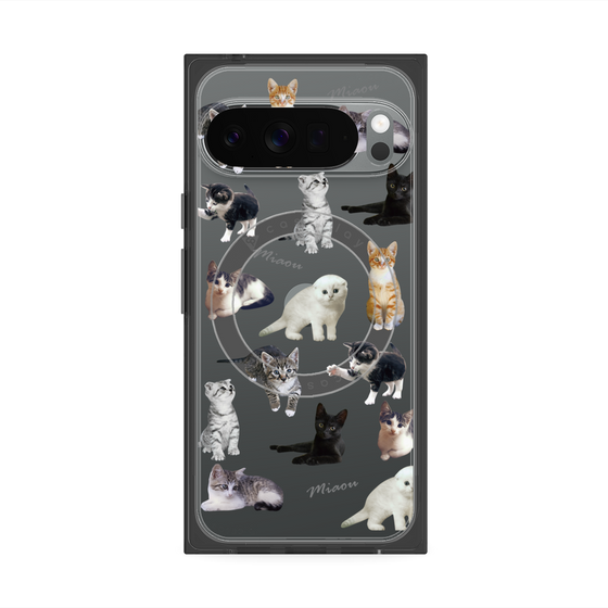 プレミアムスクエアケース with Pixelsnap［ キャットコレクション ］