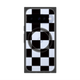 プレミアムスクエアケース with Pixelsnap［ 市松模様 - Black ］