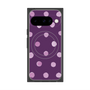 プレミアムスクエアケース with Pixelsnap［ 水彩ドット・レトロカラー - Purple ］