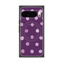 プレミアムスクエアケース with Pixelsnap［ 水彩ドット・レトロカラー - Purple ］