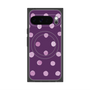 プレミアムスクエアケース with Pixelsnap［ 水彩ドット・レトロカラー - Purple ］