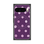 プレミアムスクエアケース with Pixelsnap［ 水彩ドット・レトロカラー - Purple ］