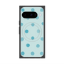 プレミアムスクエアケース with Pixelsnap［ 水彩ドット・レトロカラー - Light Blue ］