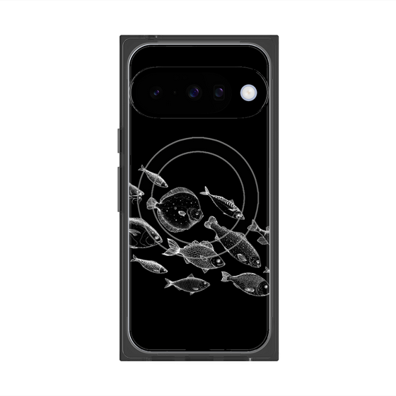 プレミアムスクエアケース with Pixelsnap［ Coexist No.2 - Black ］
