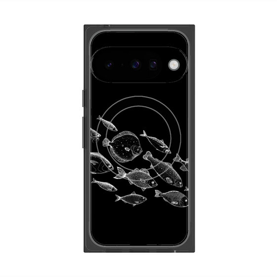 プレミアムスクエアケース with Pixelsnap［ Coexist No.2 - Black ］