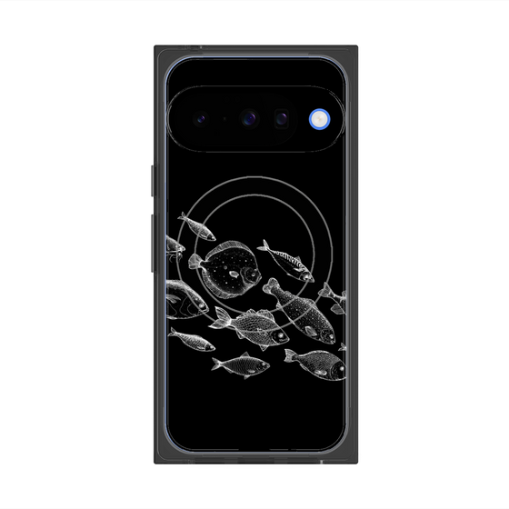 プレミアムスクエアケース with Pixelsnap［ Coexist No.2 - Black ］