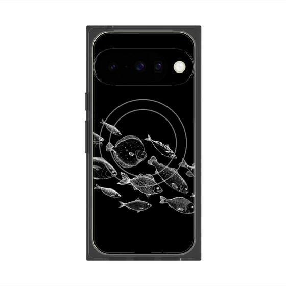 プレミアムスクエアケース with Pixelsnap［ Coexist No.2 - Black ］
