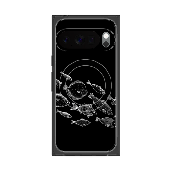 プレミアムスクエアケース with Pixelsnap［ Coexist No.2 - Black ］