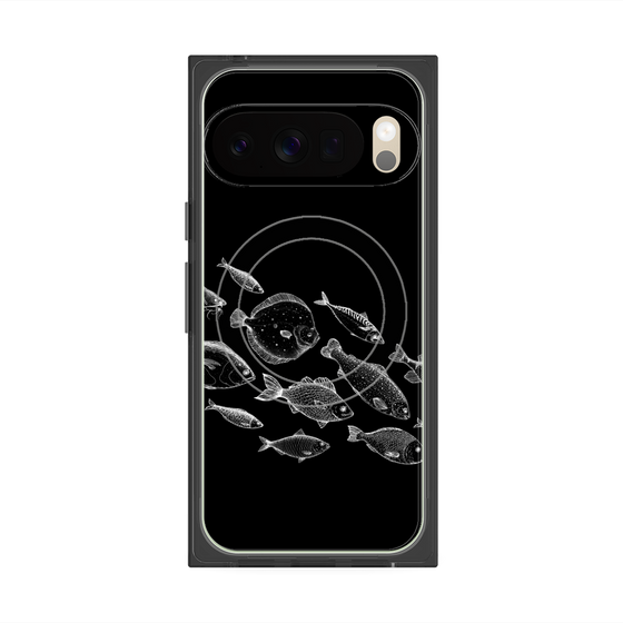 プレミアムスクエアケース with Pixelsnap［ Coexist No.2 - Black ］