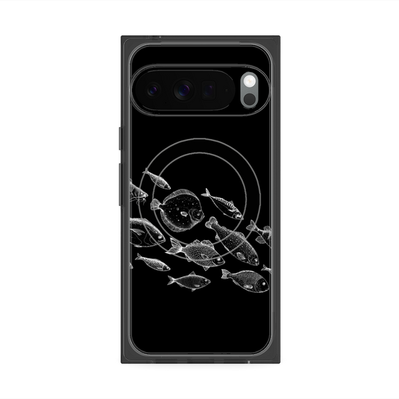 プレミアムスクエアケース with Pixelsnap［ Coexist No.2 - Black ］