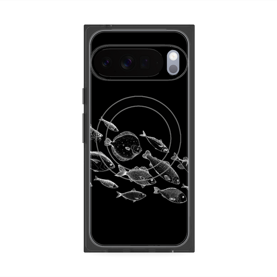 プレミアムスクエアケース with Pixelsnap［ Coexist No.2 - Black ］