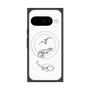 プレミアムスクエアケース with Pixelsnap［ Dinosaurs No.1 - White ］