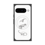 プレミアムスクエアケース with Pixelsnap［ Dinosaurs No.1 - White ］