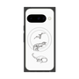 プレミアムスクエアケース with Pixelsnap［ Dinosaurs No.1 - White ］