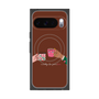 プレミアムスクエアケース with Pixelsnap［ Teatime - Brown ］