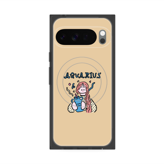 プレミアムスクエアケース with Pixelsnap［ Aquarius ］
