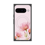 プレミアムスクエアケース with Pixelsnap［ Natural Flower - Pink ］