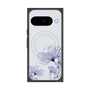 プレミアムスクエアケース with Pixelsnap［ Natural Flower - blue ］