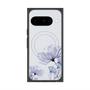 プレミアムスクエアケース with Pixelsnap［ Natural Flower - blue ］