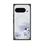 プレミアムスクエアケース with Pixelsnap［ Natural Flower - blue ］