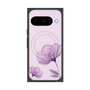 プレミアムスクエアケース with Pixelsnap［ Natural Flower - Purple ］