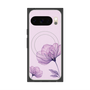 プレミアムスクエアケース with Pixelsnap［ Natural Flower - Purple ］