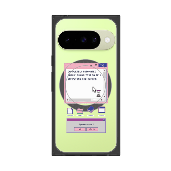 プレミアムスクエアケース with Pixelsnap［ System error! ］