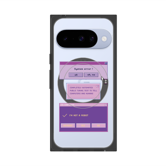 プレミアムスクエアケース with Pixelsnap［ I'm NOT A ROBBOT! ］