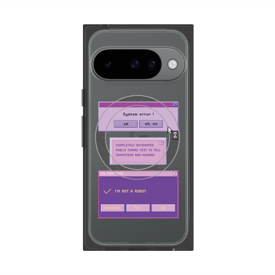 プレミアムスクエアケース with Pixelsnap［ I'm NOT A ROBBOT! ］