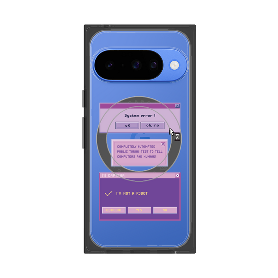 プレミアムスクエアケース with Pixelsnap［ I'm NOT A ROBBOT! ］