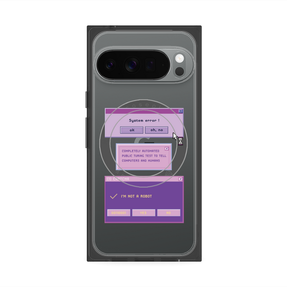 プレミアムスクエアケース with Pixelsnap［ I'm NOT A ROBBOT! ］