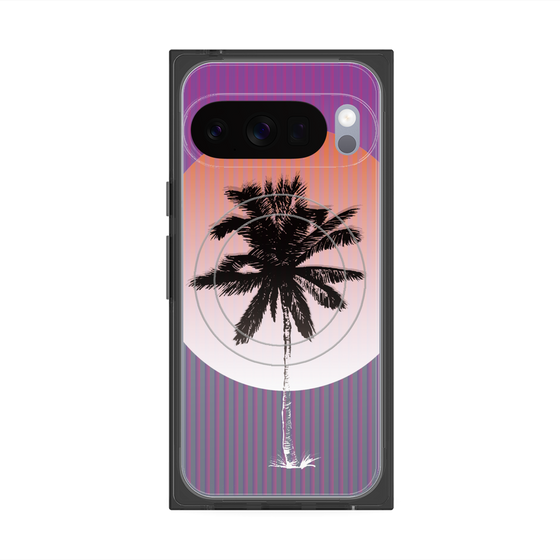 プレミアムスクエアケース with Pixelsnap［ Palm Tree ］