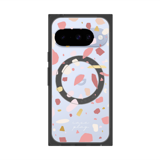 プレミアムスクエアケース with Pixelsnap［ Pink pieces ］