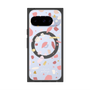 プレミアムスクエアケース with Pixelsnap［ Pink pieces ］