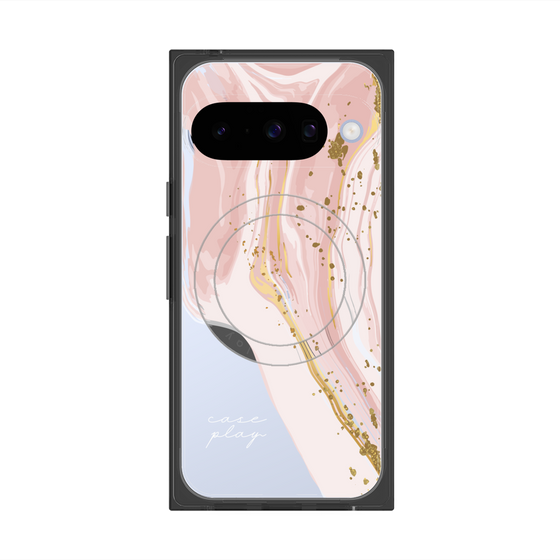 プレミアムスクエアケース with Pixelsnap［ Melting pink ］