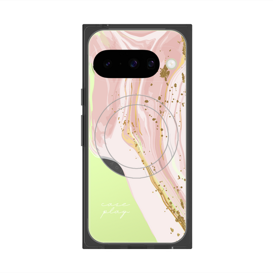 プレミアムスクエアケース with Pixelsnap［ Melting pink ］